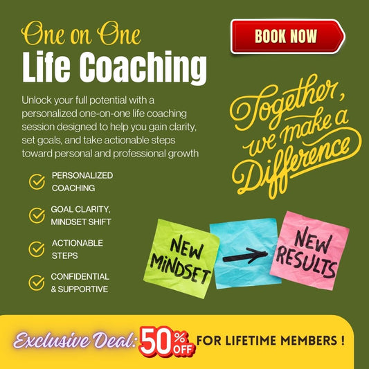 One-on-One Life Coaching Session (2 Hours)